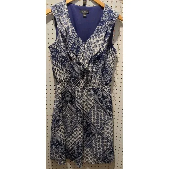 alyx dress blue Alyx blue striped sheath dress